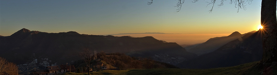 Cresta Canto Alto-Prati Parini vista da Zergnone Monte di Zogno. - 14genn22